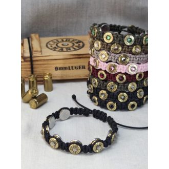   7-Lövetű Női Töltény karkötő, Vadász ékszer .223 RemMag választható szín