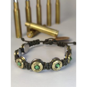   7-Lövetű Női Töltény karkötő, Vadász ékszer .308 Win választható szín