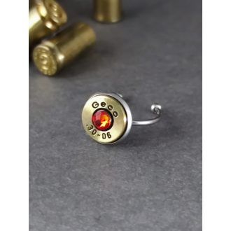   1-Lövetű Töltény gyűrű Vadász ékszer .30-06 Sprg, választható kristály