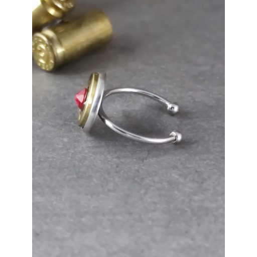 1-Lövetű Töltény gyűrű Vadász ékszer .30-06 Sprg, választható kristály