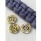 .308 Win Töltény kulcstartó, Szürkéskék