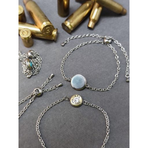 1-Lövetű Töltény Karlánc .45 Auto, választható kristály