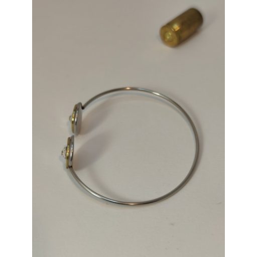 2-Lövetű Töltény karperec Vadász ékszer .30-06 Sprg, választható kristály