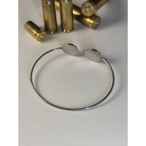 2-Lövetű Töltény karperec Vadász ékszer 7x64, választható kristály