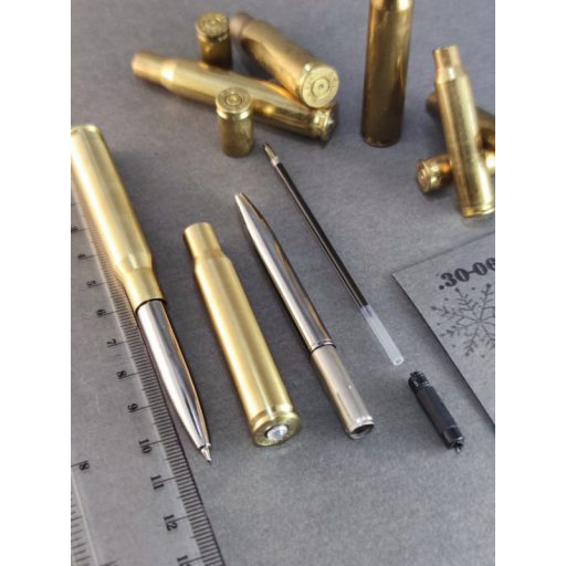 Női Töltény Golyóstoll Lőszeres ládában .30-06 Sprg, választható kristály