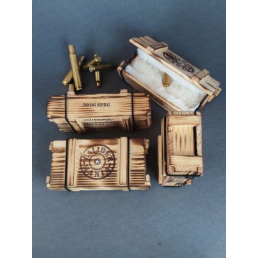 Női Töltény Golyóstoll Lőszeres ládában .30-06 Sprg, választható kristály