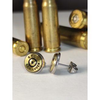 9 mm Luger Férfi Töltény Fülbevaló