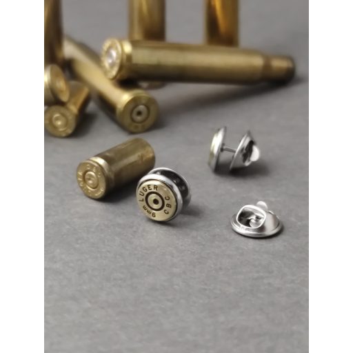 9 mm Luger Töltény Kitűző