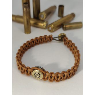 .308 Win Bőr Karkötő, választható szín