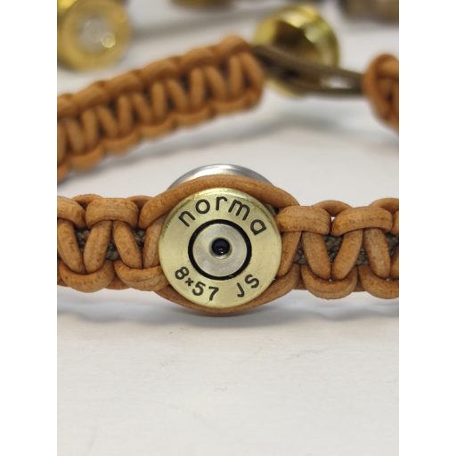 8x57 JS Bőr Karkötő, választható szín