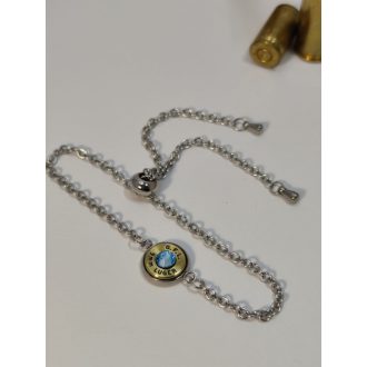   1-Lövetű Töltény Karlánc 9mm Luger, választható kristály