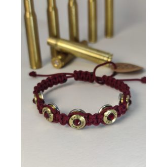   5-Lövetű Női Töltény karkötő 9mm Luger, választható szín